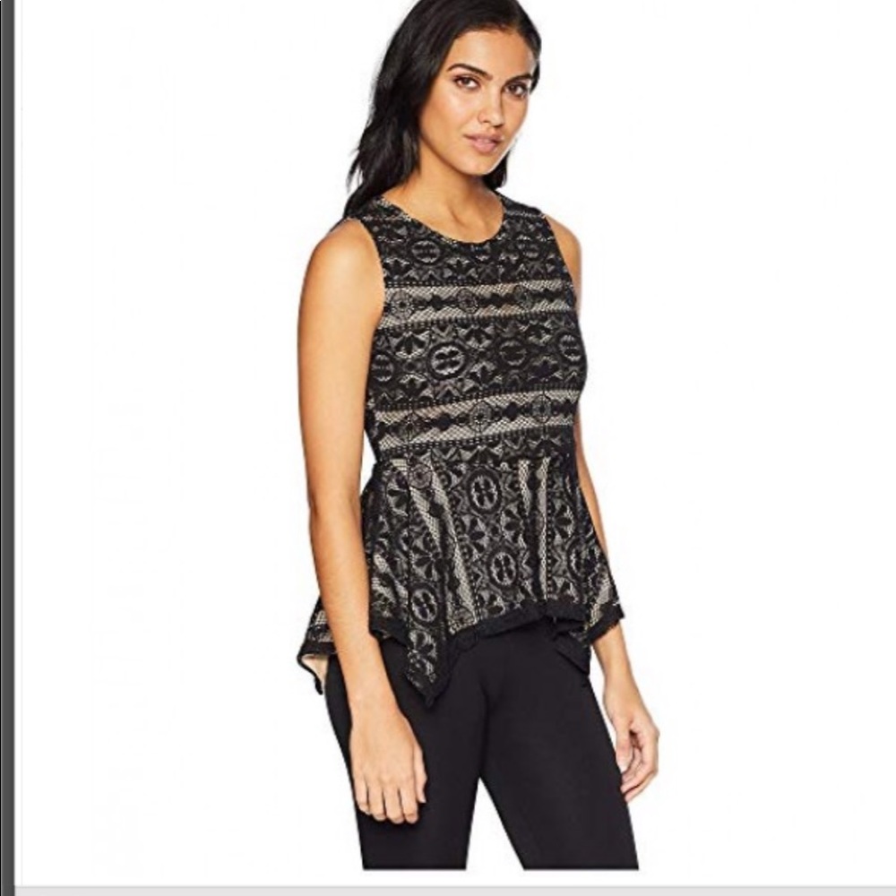 BCBGMaxAzaria  Lace Blouse